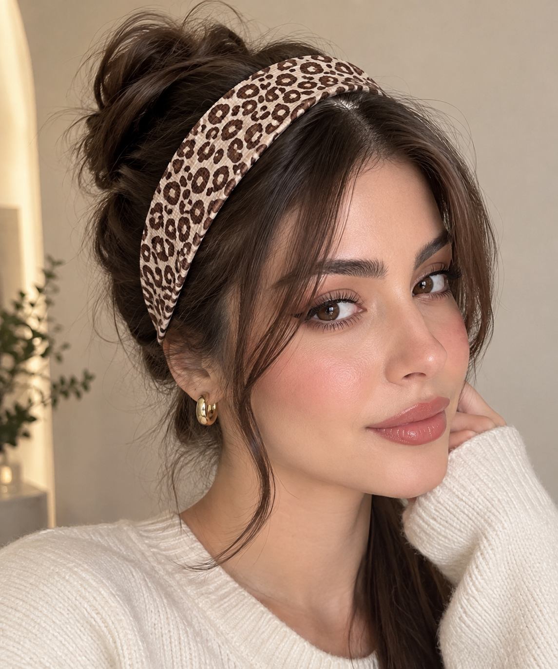 هدبند کبریتی پلنگی